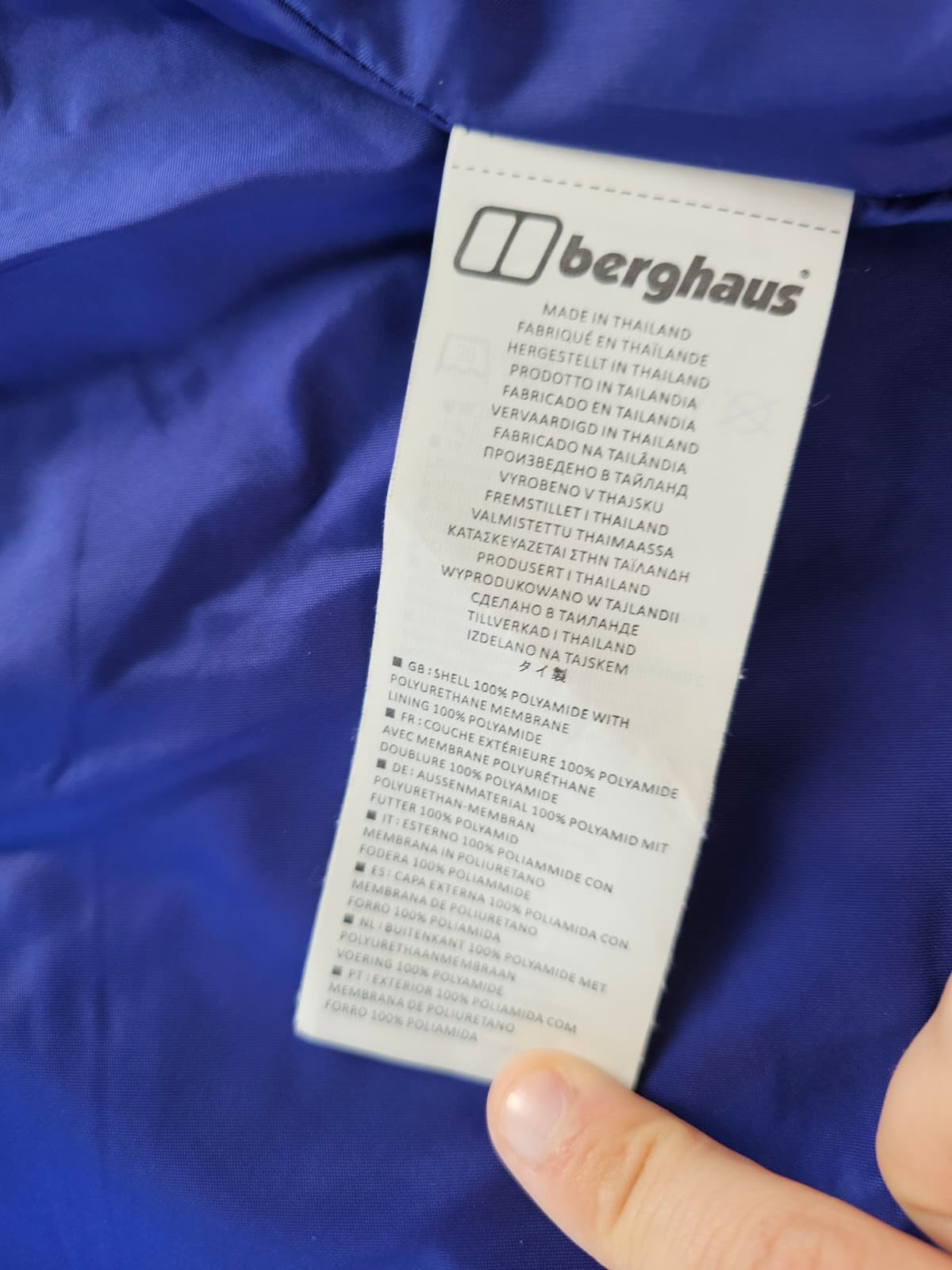 Berghaus Hydroshell Full Zip Hooded Waterproof Coat/Jacket - UK 12