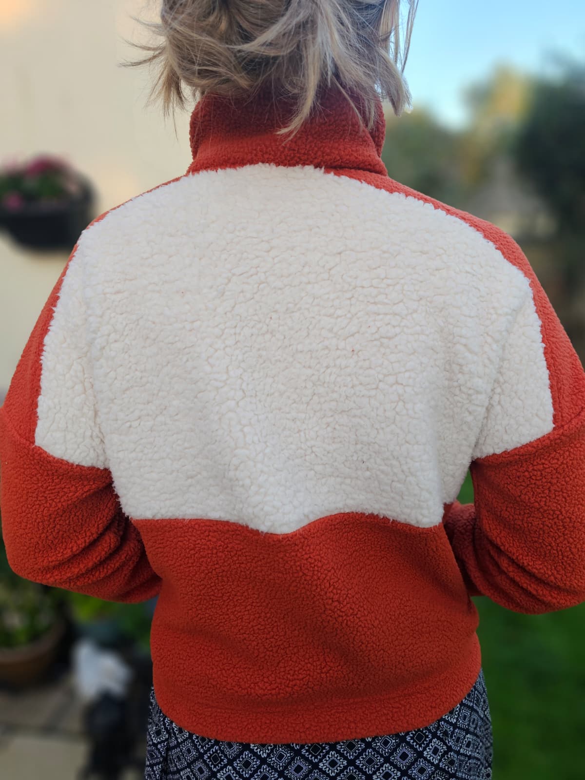 Columbia Women's Snap Button Pullover Fleece Jumper Fox Red - S/Small