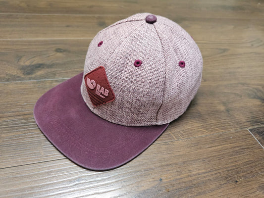 Rab Down Equipment Snapback Cap/Hat - One Size/Adjustable Burgundy/Grey