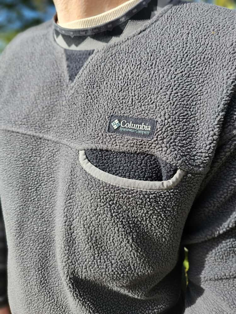 Columbia Grey Aztec Pullover Fleece Jumper/Sweatshirt - M/Medium