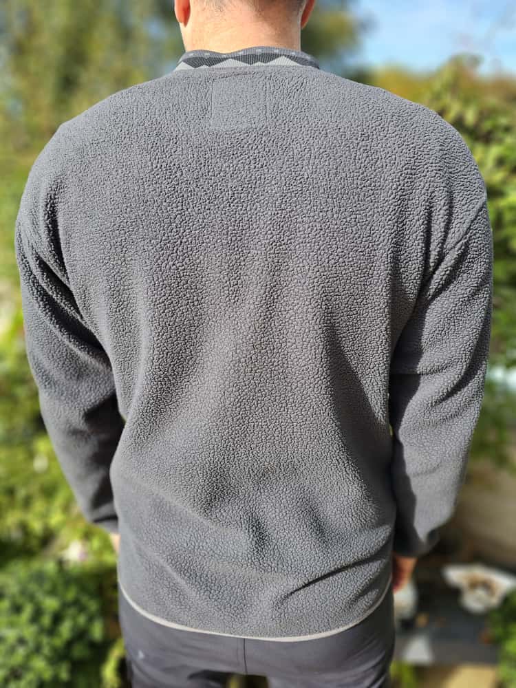 Columbia Grey Aztec Pullover Fleece Jumper/Sweatshirt - M/Medium