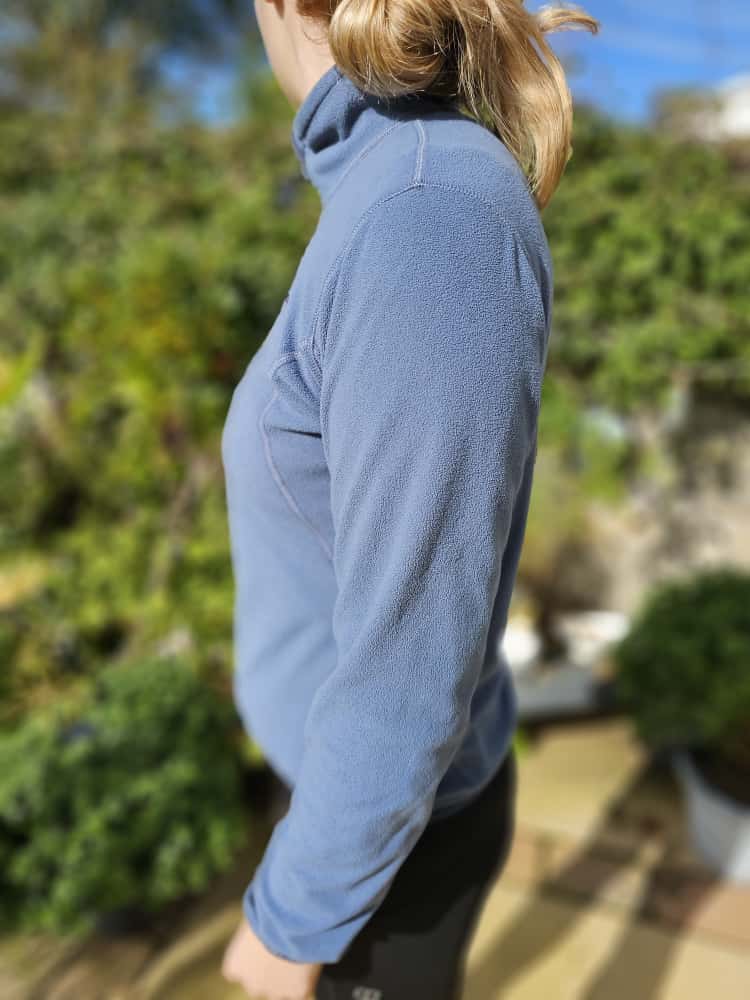 Berghaus Polartec Blue/Grey Womens Fleece Pullover 1/4 Zip Fleece Jumper - 10/M/Medium