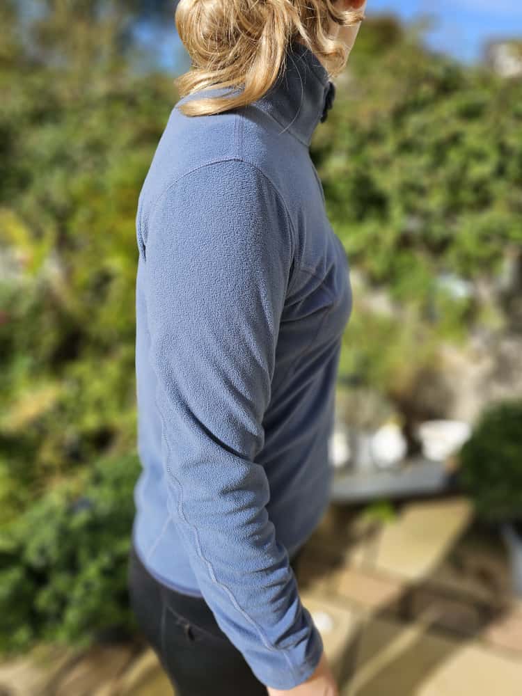 Berghaus Polartec Blue/Grey Womens Fleece Pullover 1/4 Zip Fleece Jumper - 10/M/Medium