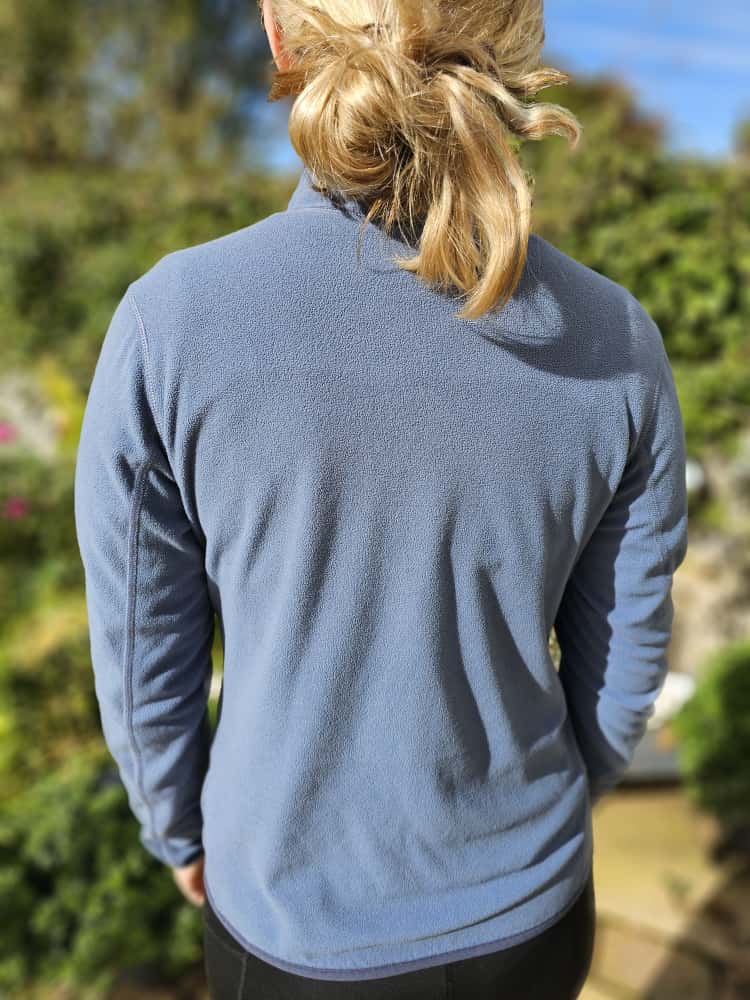 Berghaus Polartec Blue/Grey Womens Fleece Pullover 1/4 Zip Fleece Jumper - 10/M/Medium