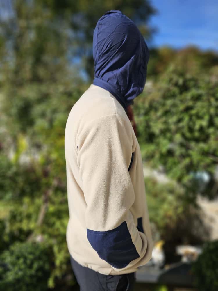 Berghaus Unisex Ascent 91 Cream/Navy Full Zip Hooded Fleece Jacket - M/Medium