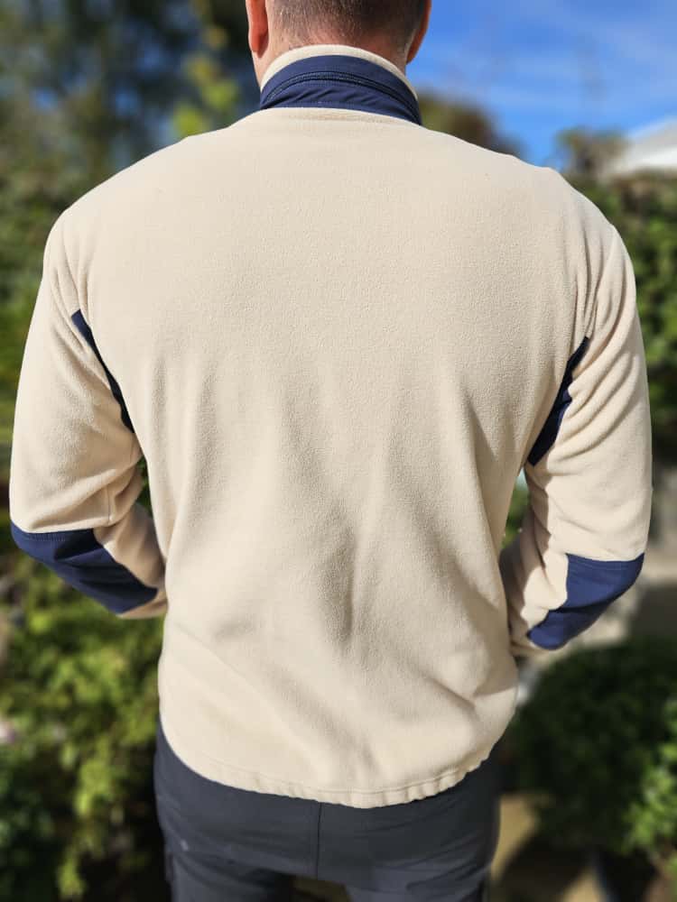 Berghaus Unisex Ascent 91 Cream/Navy Full Zip Hooded Fleece Jacket - M/Medium