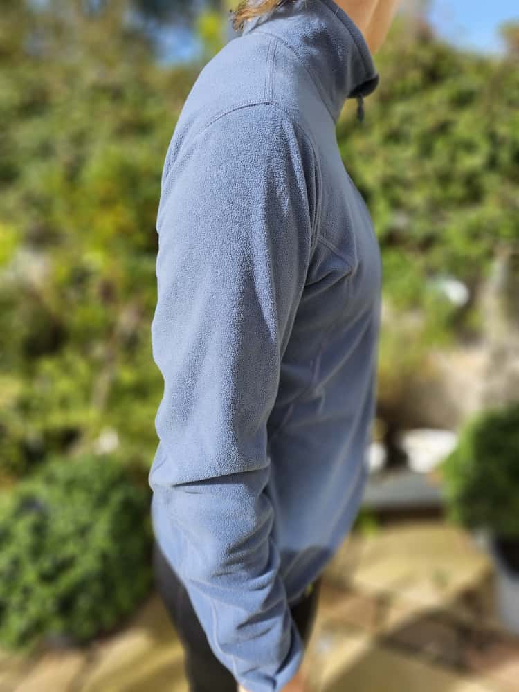 Berghaus Polartec Blue/Grey Womens Fleece Pullover 1/4 Zip Fleece Jumper - 14