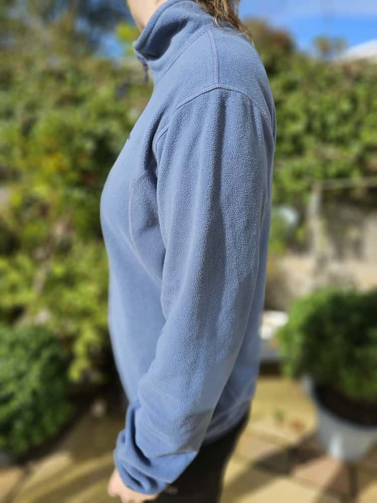 Berghaus Polartec Blue/Grey Womens Fleece Pullover 1/4 Zip Fleece Jumper - 14