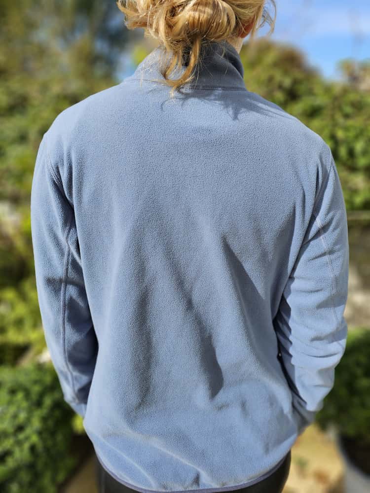 Berghaus Polartec Blue/Grey Womens Fleece Pullover 1/4 Zip Fleece Jumper - 14