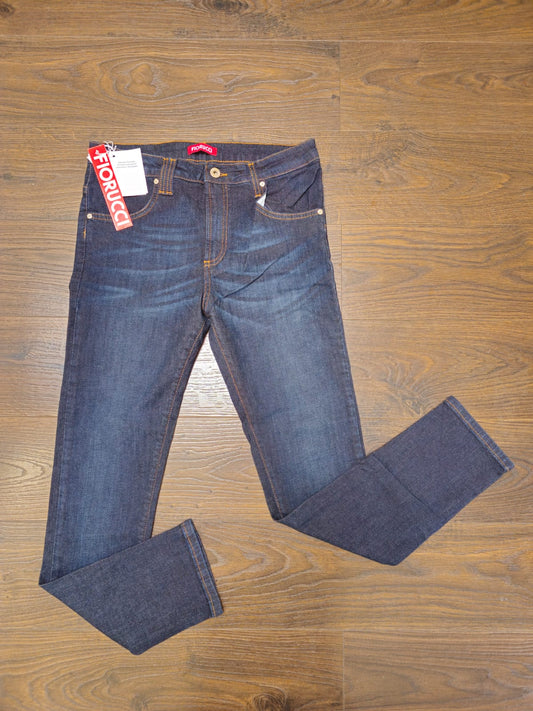Genuine Fiorucci Made In Italy Womens Low Rise Blue Skinny Jeans - UK 6 W29/L27 NWT