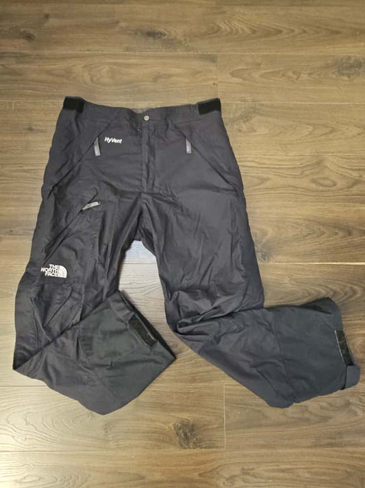 The North Face Hyvent Black Heavy Duty Waterproof Trousers Ski/Snowboard/Trek - M/Medium/ 36/31