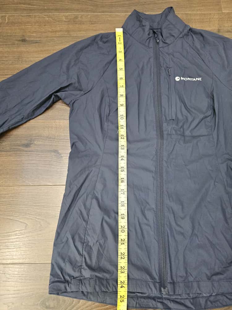 Womens Montane Ultra Lightweight Full Zip Navy Wind Breaker Shell Jacket - UK 8