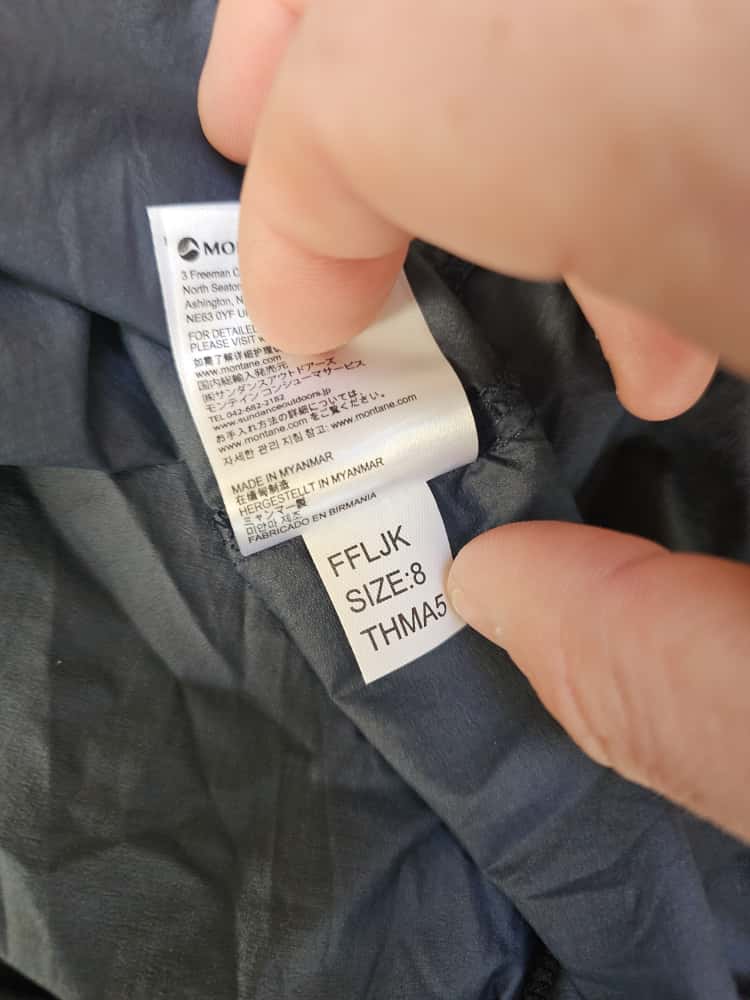 Womens Montane Ultra Lightweight Full Zip Navy Wind Breaker Shell Jacket - UK 8