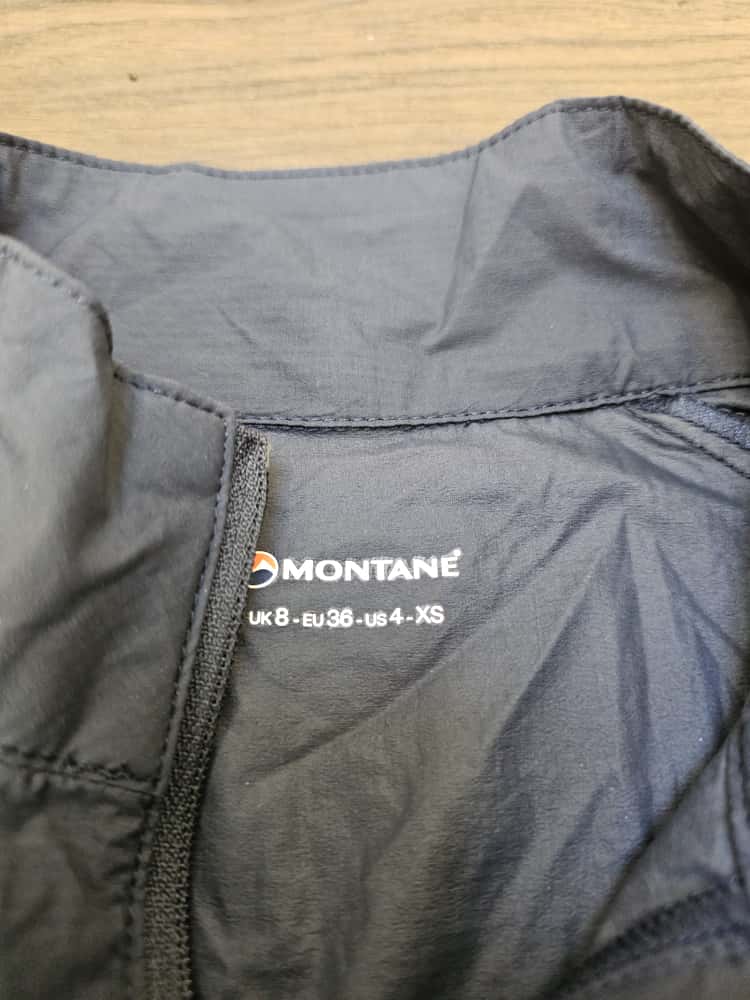 Womens Montane Ultra Lightweight Full Zip Navy Wind Breaker Shell Jacket - UK 8