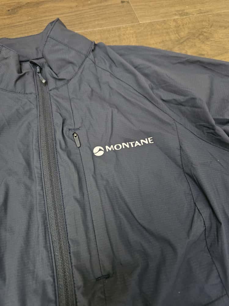 Womens Montane Ultra Lightweight Full Zip Navy Wind Breaker Shell Jacket - UK 8