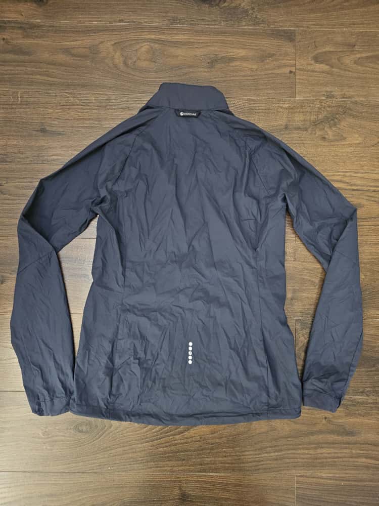 Womens Montane Ultra Lightweight Full Zip Navy Wind Breaker Shell Jacket - UK 8
