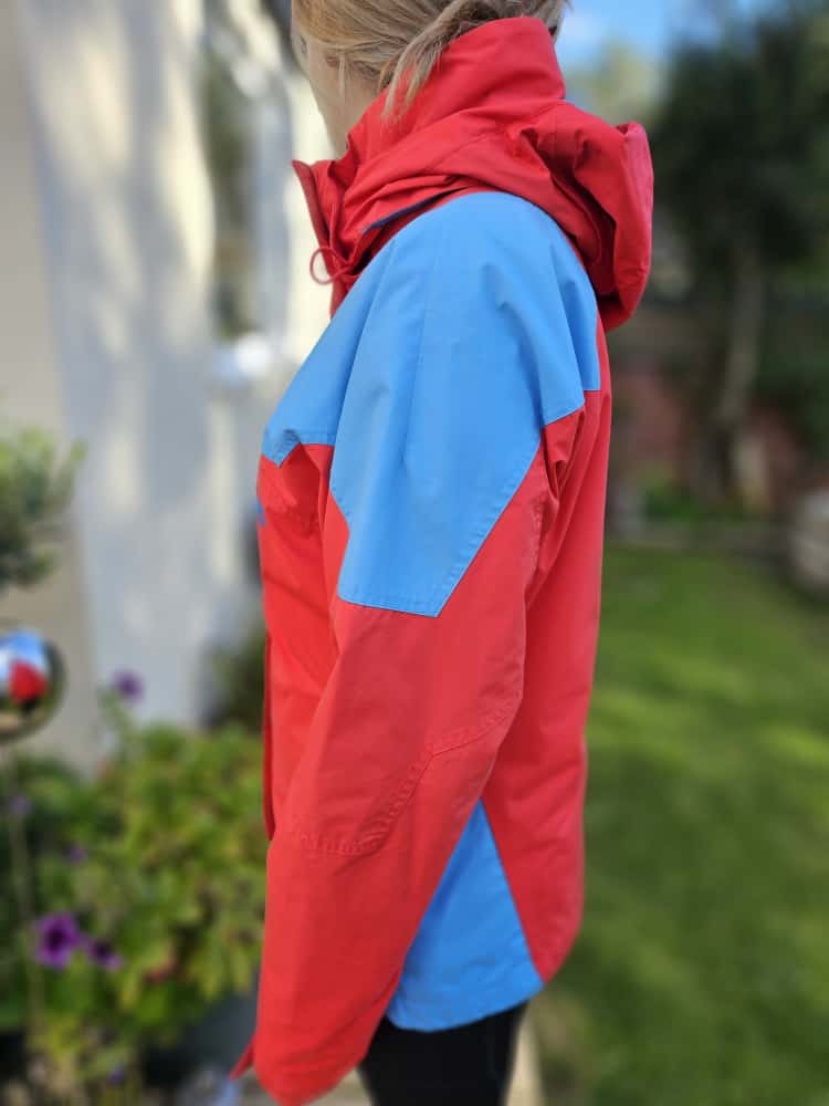 Nike ACG Red/Blue Full Zip 3 Layer Technical Hooded Ski/Snowboard Jacket - L/Large