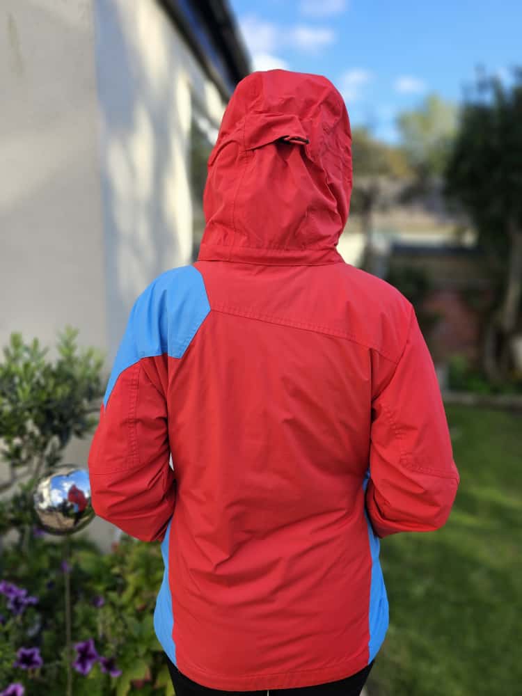 Nike ACG Red/Blue Full Zip 3 Layer Technical Hooded Ski/Snowboard Jacket - L/Large