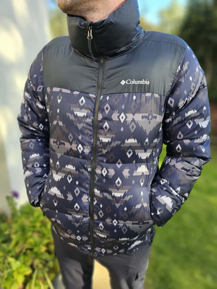 Columbia Aztec Full Zip Black Oversize Puffer Jacket - S/Small M/Medium