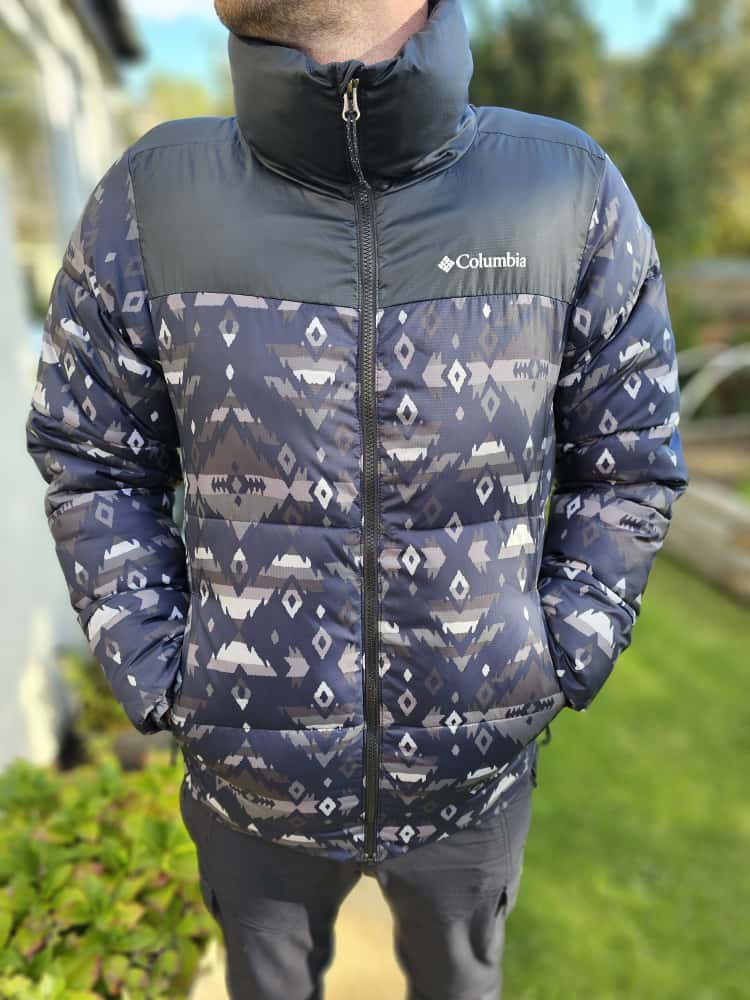 Columbia Aztec Full Zip Black Oversize Puffer Jacket - S/Small M/Medium