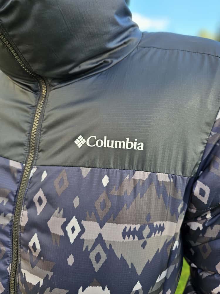 Columbia Aztec Full Zip Black Oversize Puffer Jacket - S/Small M/Medium