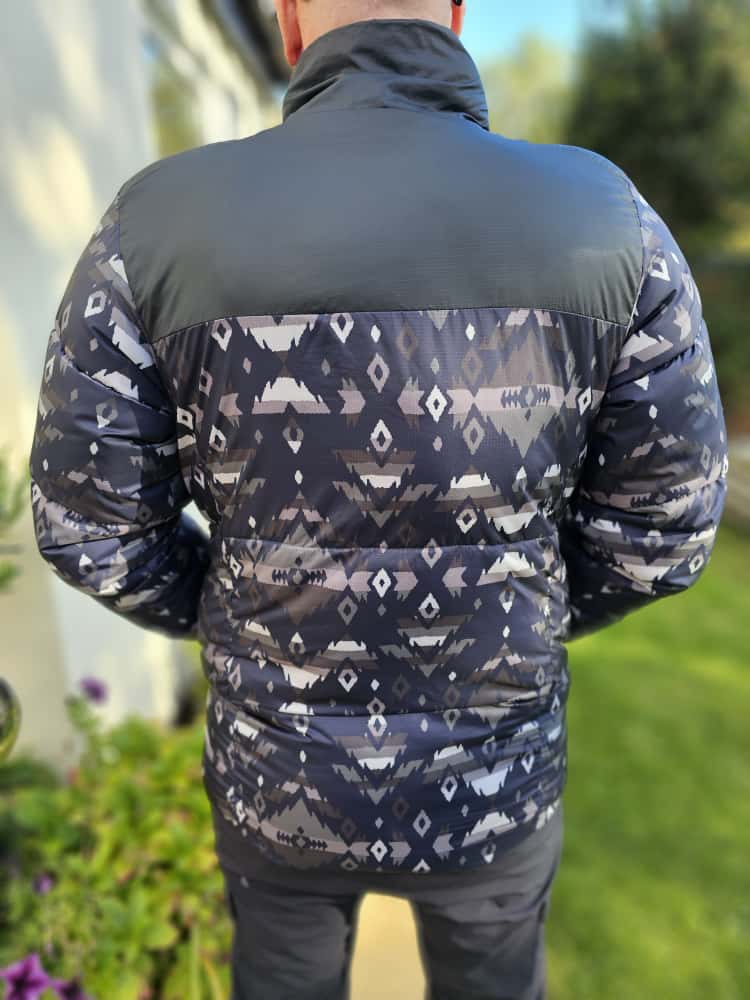 Columbia Aztec Full Zip Black Oversize Puffer Jacket - S/Small M/Medium