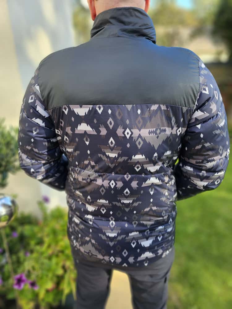 Columbia Aztec Full Zip Black Oversize Puffer Jacket - S/Small M/Medium