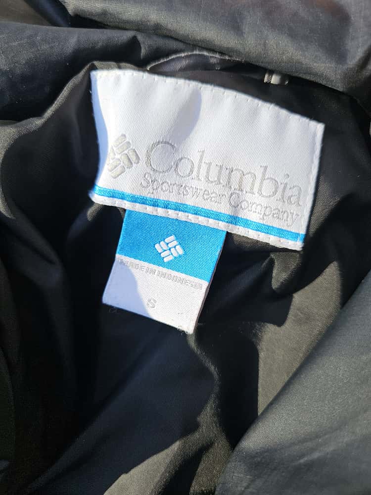 Columbia Aztec Full Zip Black Oversize Puffer Jacket - S/Small M/Medium