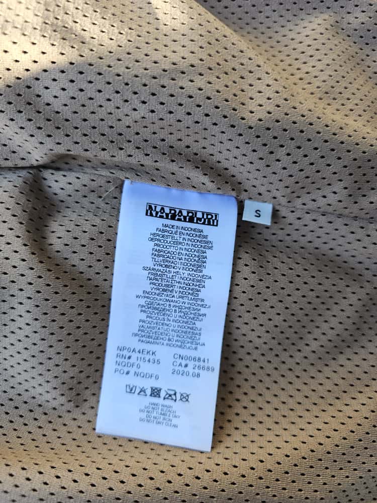 Napapijri Brown/Beige T-Haltia FZH Portabel Full Zip Borg/Sherpa Hooded Fleece Jacket - S/Small M/Medium