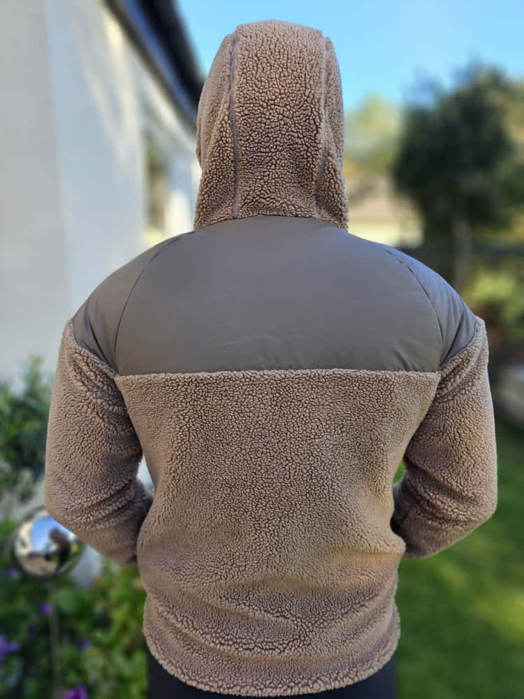 Napapijri Brown/Beige T-Haltia FZH Portabel Full Zip Borg/Sherpa Hooded Fleece Jacket - S/Small M/Medium