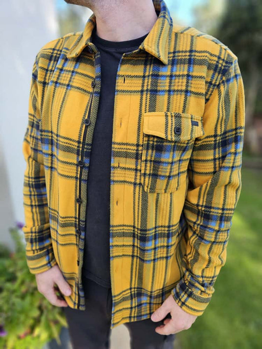 Billabong Adventure Division Fleece Button Up Long Sleeve Jacket/Shacket - L/Large