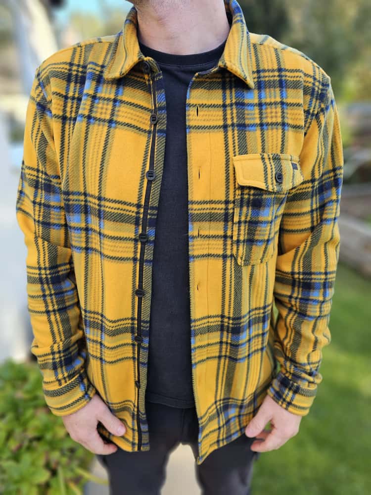 Billabong Adventure Division Fleece Button Up Long Sleeve Jacket/Shacket - L/Large