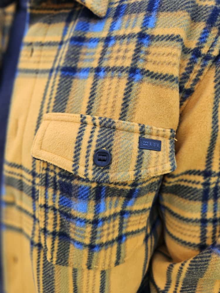 Billabong Adventure Division Fleece Button Up Long Sleeve Jacket/Shacket - L/Large