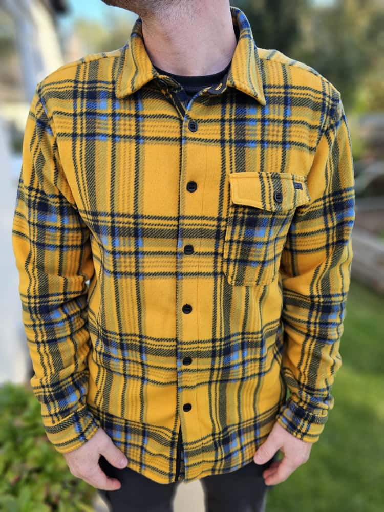 Billabong Adventure Division Fleece Button Up Long Sleeve Jacket/Shacket - L/Large