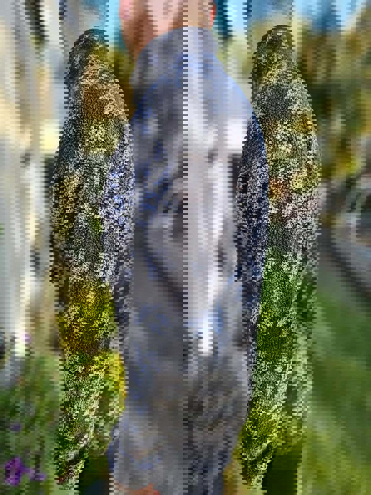 Columbia Aztec Black/Grey Abstract Pullover Snap Fleece Jumper - M/Medium