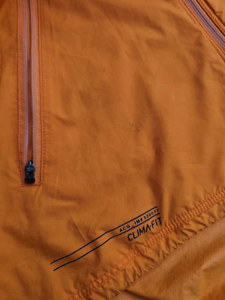 Nike ACG Clima-Fit Y2K Vintage Silver Tag Windbreaker Jacket - Orange/Grey - S/Small 8/10