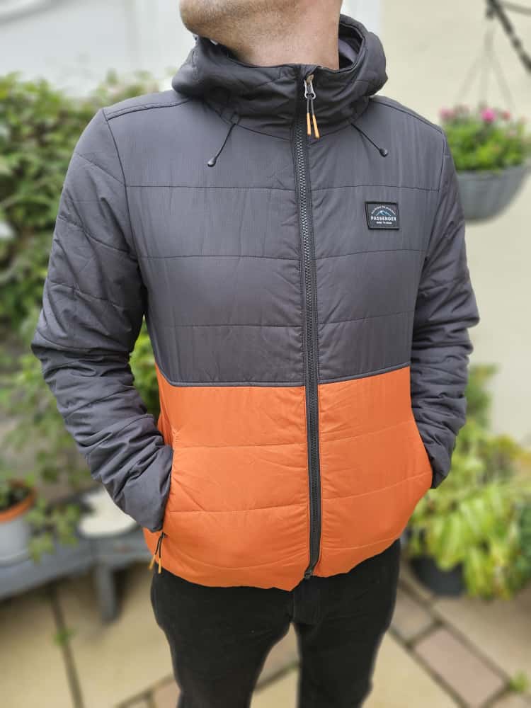 Passenger Full Zip Hoodie Quilted Style Jacket/Coat - L/Large M/Medium