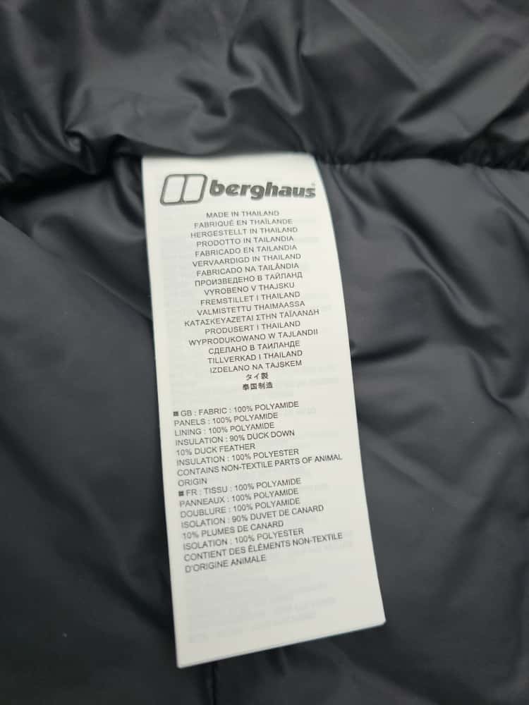 Mens Berghaus Reflect Hydrodown 700 Full Zip Padded Puffer Jacket - M/Medium