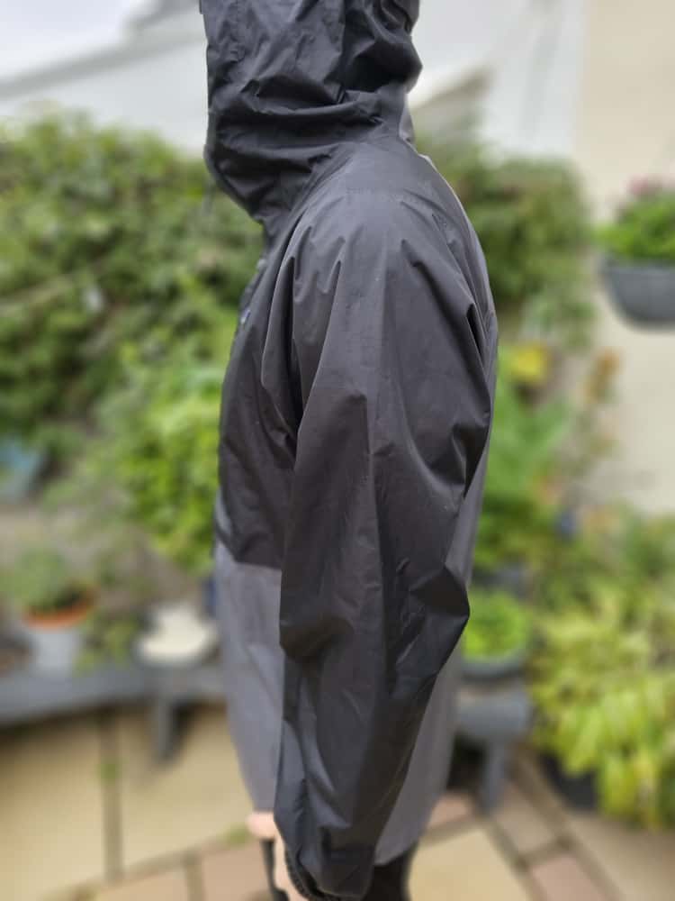 Patagonia H2NO Black/Grey Hooded Torrent Shell Pullover Waterproof Wind Proof Anorak/Jacket/Coat - L/Large