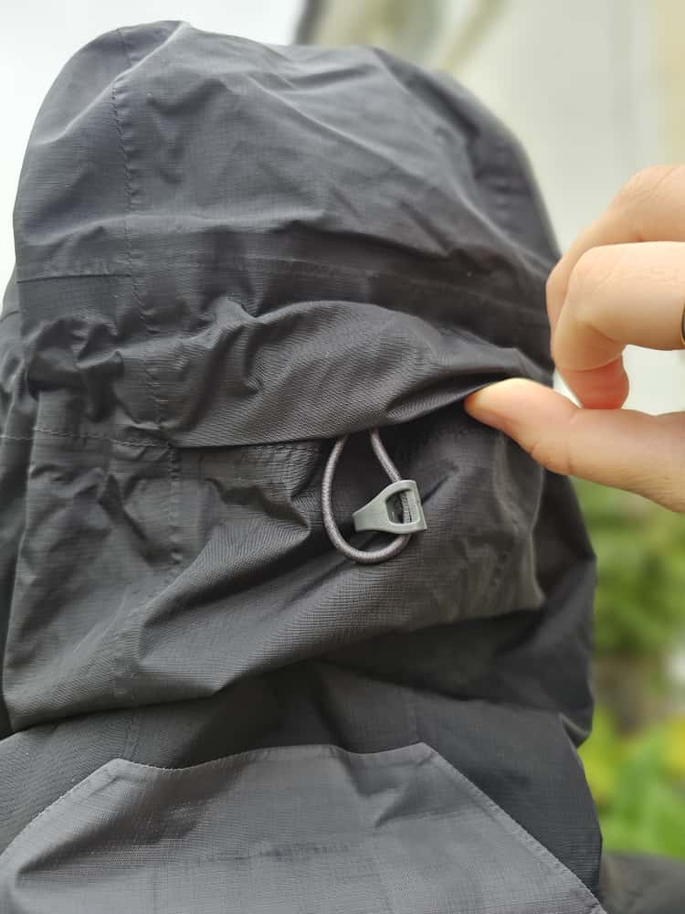 Patagonia H2NO Black/Grey Hooded Torrent Shell Pullover Waterproof Wind Proof Anorak/Jacket/Coat - L/Large