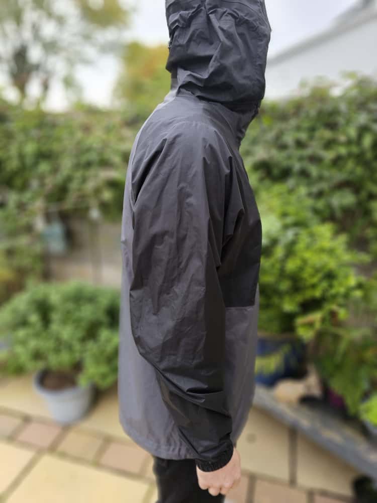 Patagonia H2NO Black/Grey Hooded Torrent Shell Pullover Waterproof Wind Proof Anorak/Jacket/Coat - L/Large