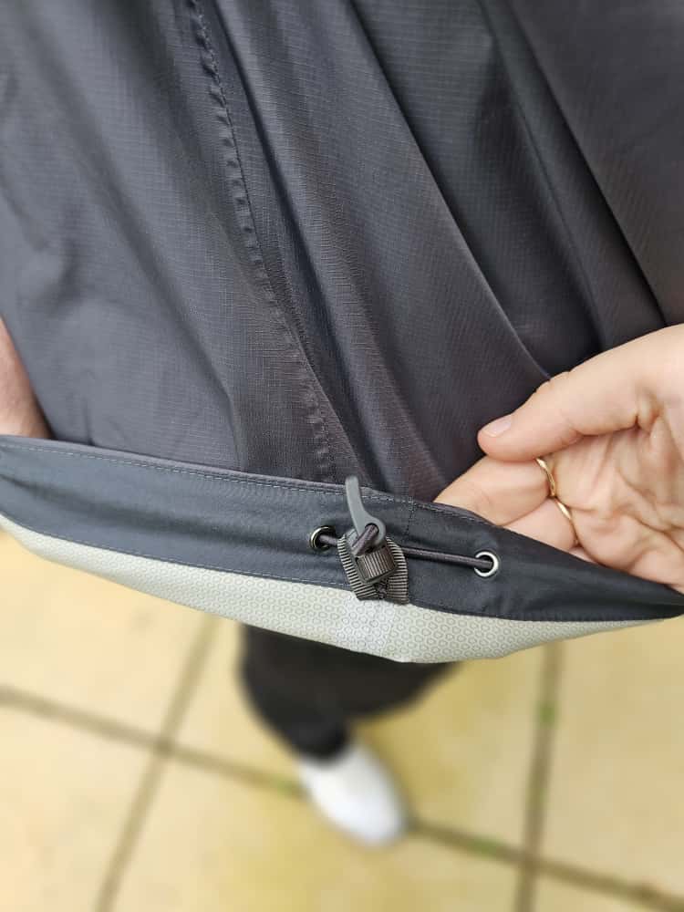 Patagonia H2NO Black/Grey Hooded Torrent Shell Pullover Waterproof Wind Proof Anorak/Jacket/Coat - L/Large