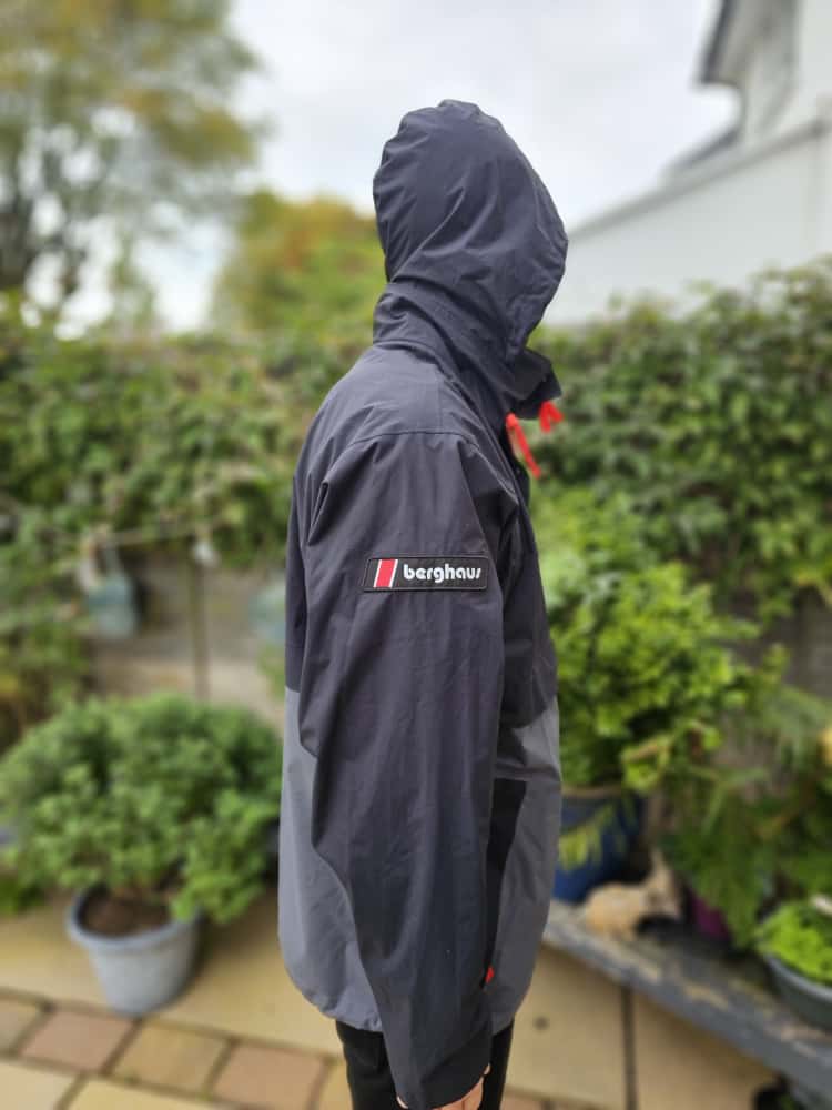 Berghaus Black/Grey Unisex Smock 86 Half Zip Hooded Jacket - L/Large