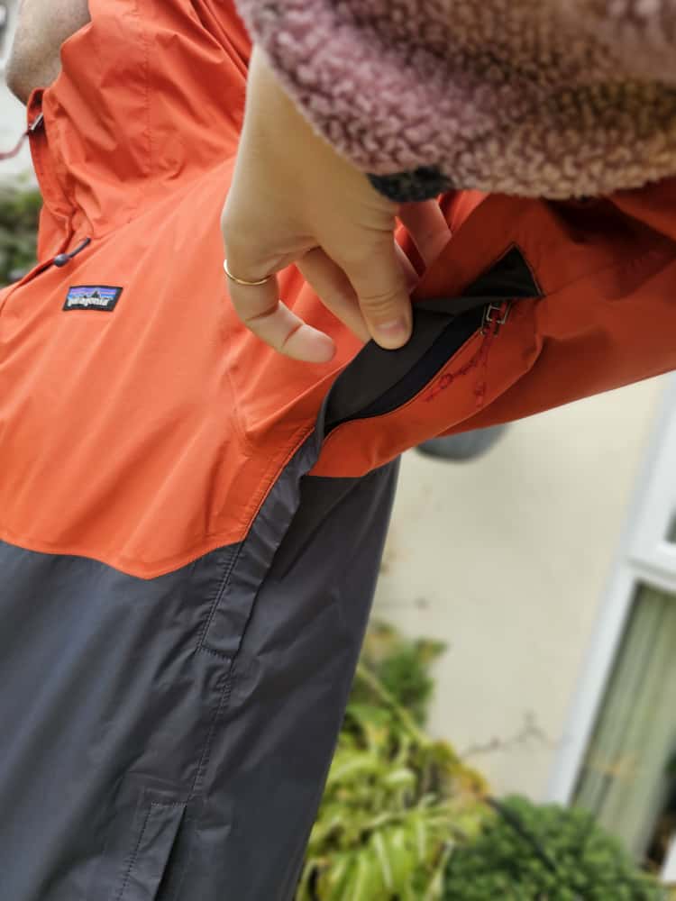 Patagonia Mens H2NO Torrent Shell 3L Taped Seams Full Zip Waterproof Hooded Hiking Jacket - L/Large