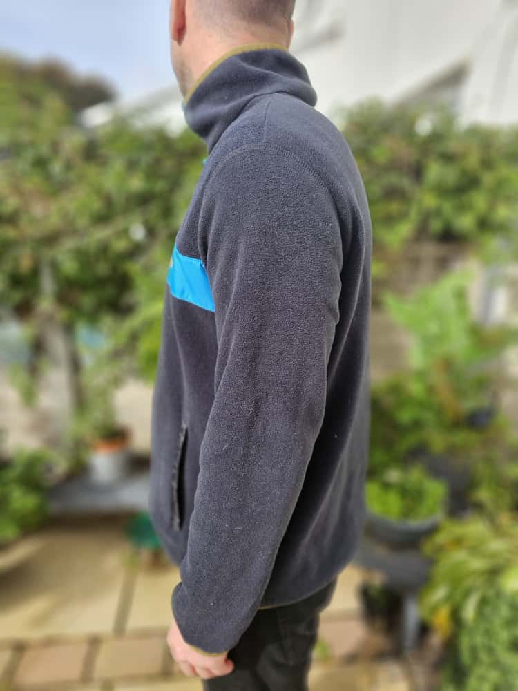 Cotopaxi Mens Navy Snap Button Pullover Fleece Jumper - L/Large