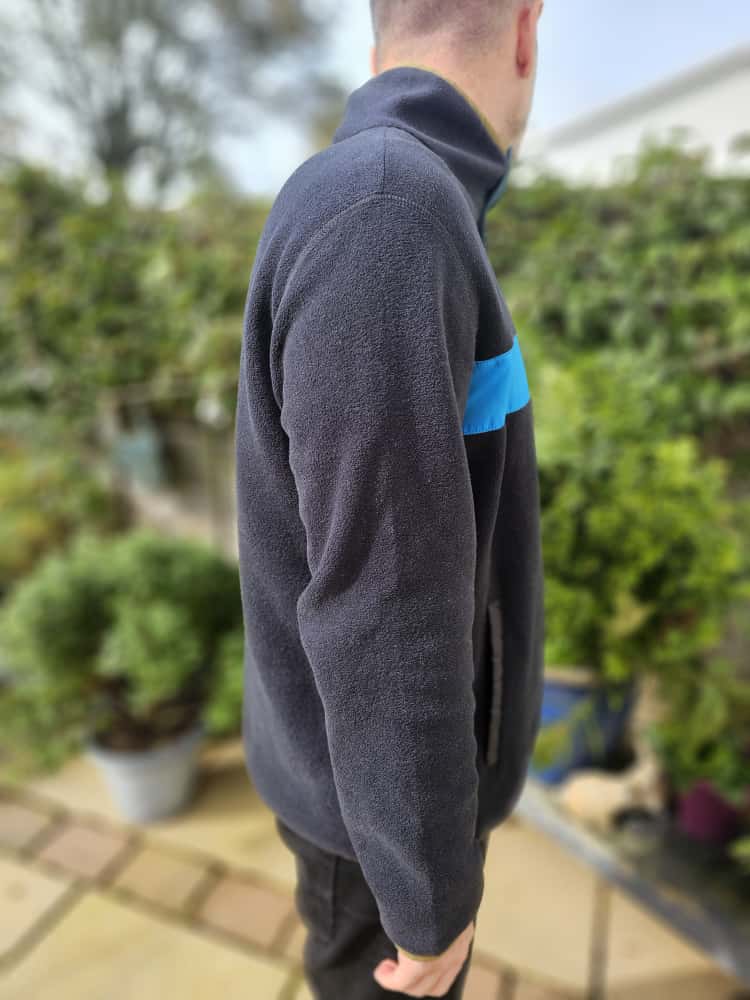 Cotopaxi Mens Navy Snap Button Pullover Fleece Jumper - L/Large