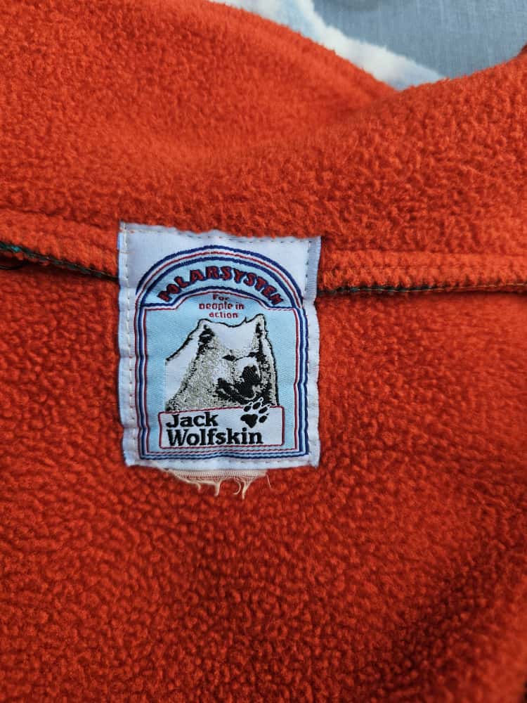 Vintage Jack Wolfskin Aztec Pattern 3/4 Zip Pullover Polarlite Fleece Jumper - M/Medium