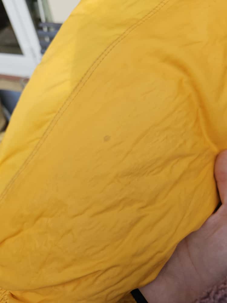 Vintage Berghaus Full Zip Hooded Insulated Yellow/Black Water Resistant Coat - L/Large