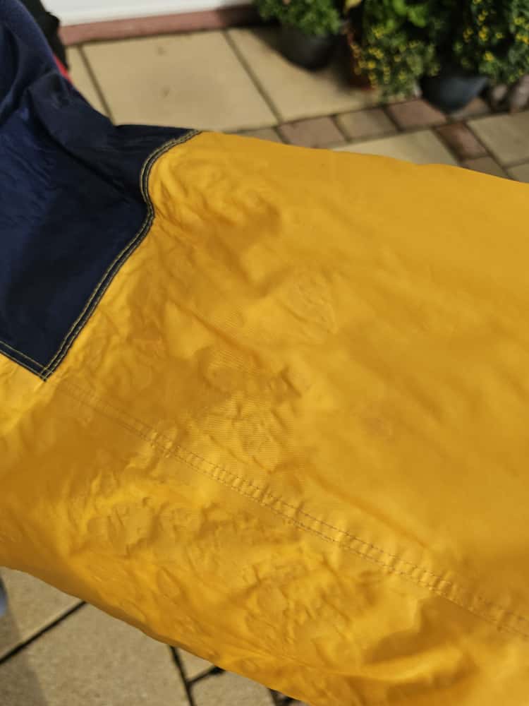 Vintage Berghaus Full Zip Hooded Insulated Yellow/Black Water Resistant Coat - L/Large