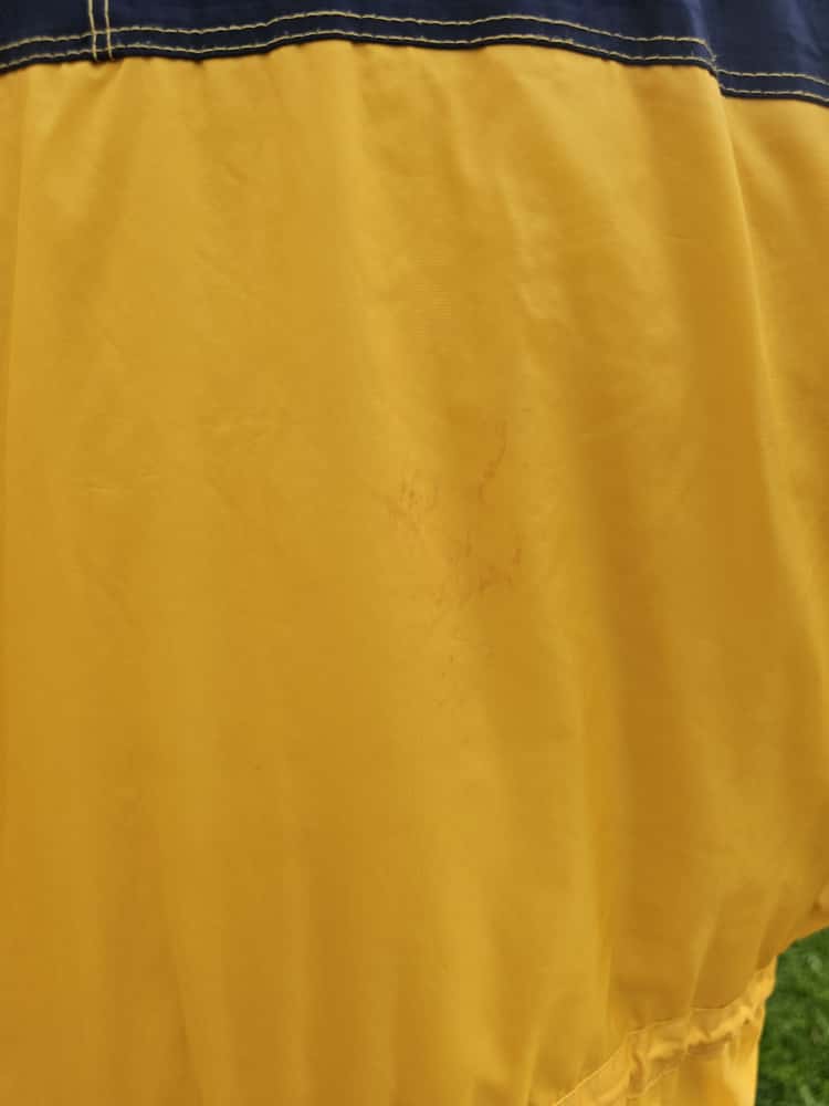 Vintage Berghaus Full Zip Hooded Insulated Yellow/Black Water Resistant Coat - L/Large